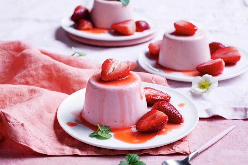 Panna Cotta с клубникой