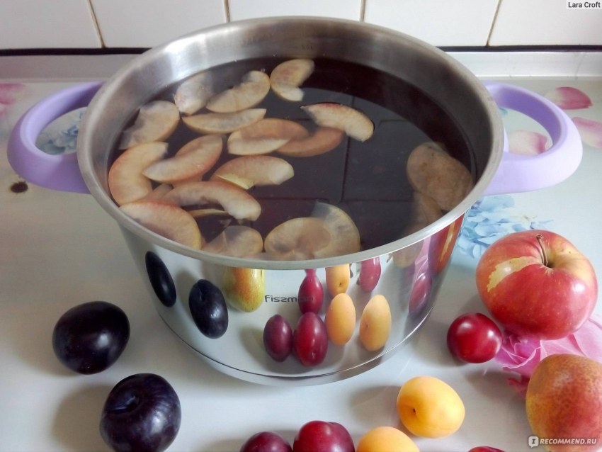 Компот из сухих яблок