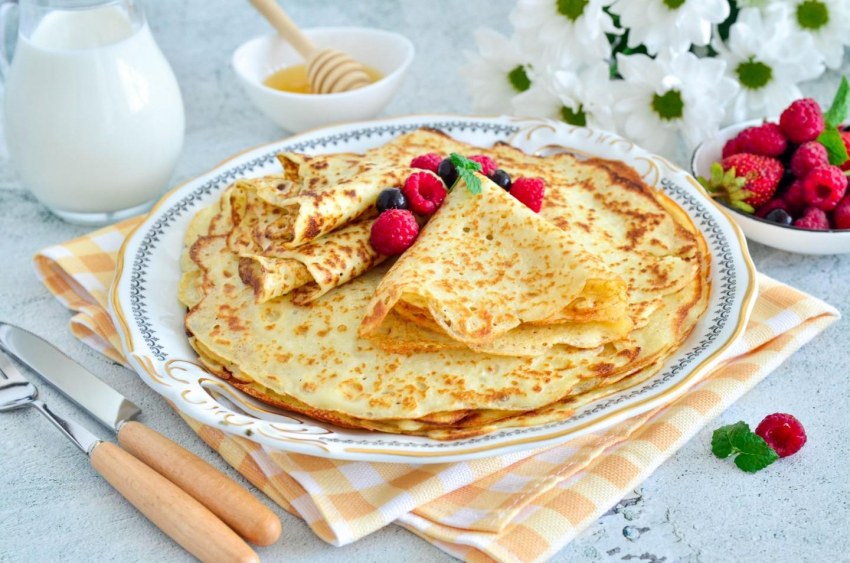 Блины на сыворотке