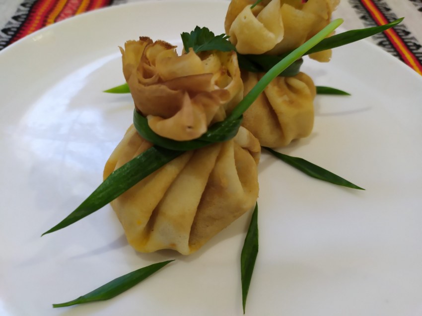 Блинчики мешочки