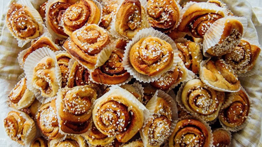 Шведские булочки с корицей kanelbulle