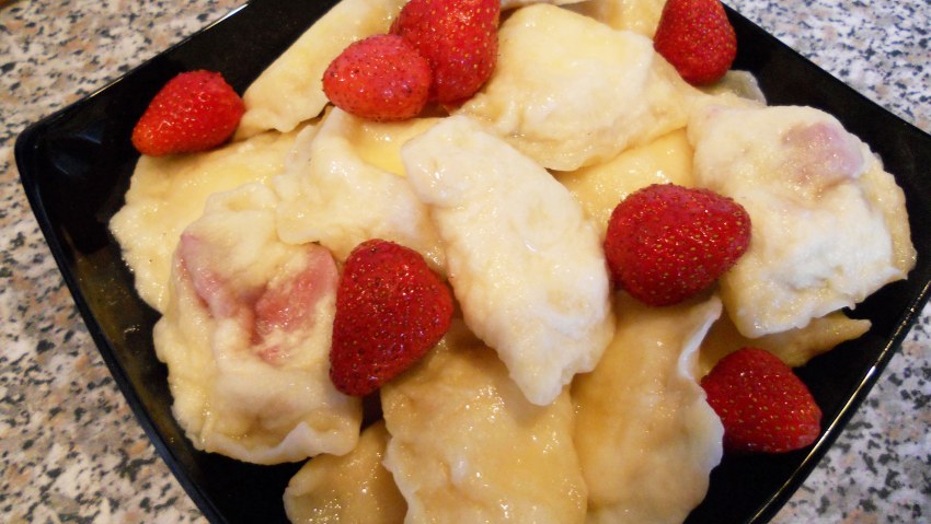 Вареники с сыром и зеленью
