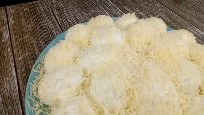 Салат снежные сугробы