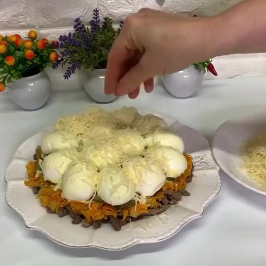Салат сугробы рецепт с фото классический отзывы
