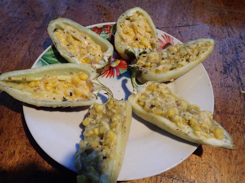 Кукуруза с сыром и перцем