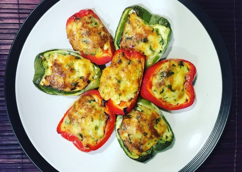 Лодочки из перца с начинкой