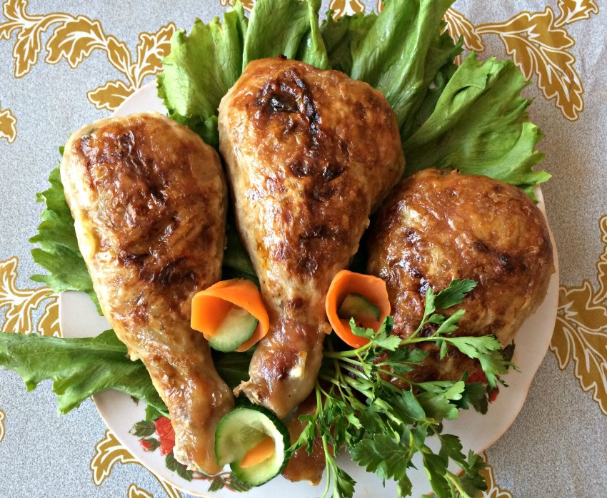 Окорочка фаршированные грибами