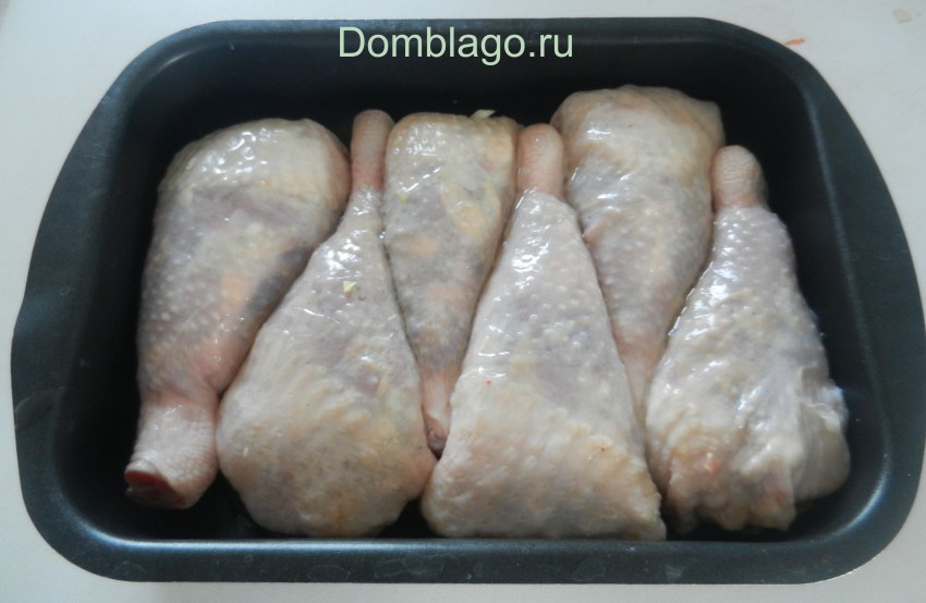 Фаршированные куриные окорочка