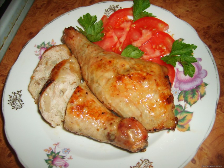 Куриные ножки в сметанном соусе