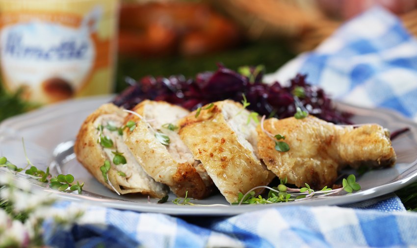 Фаршированные голени курицы без кости