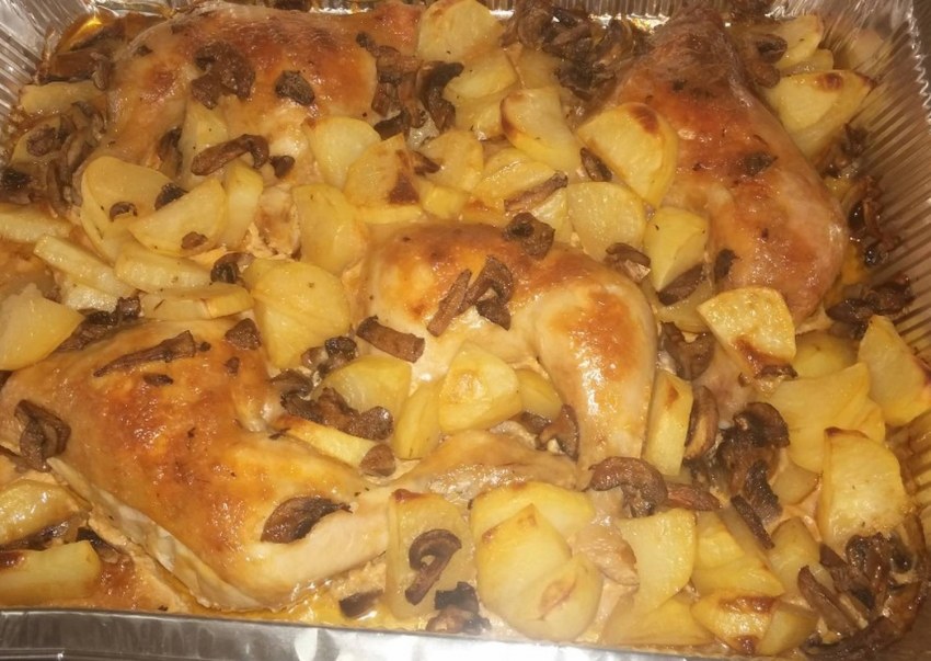 Жаркое с куриными ножками