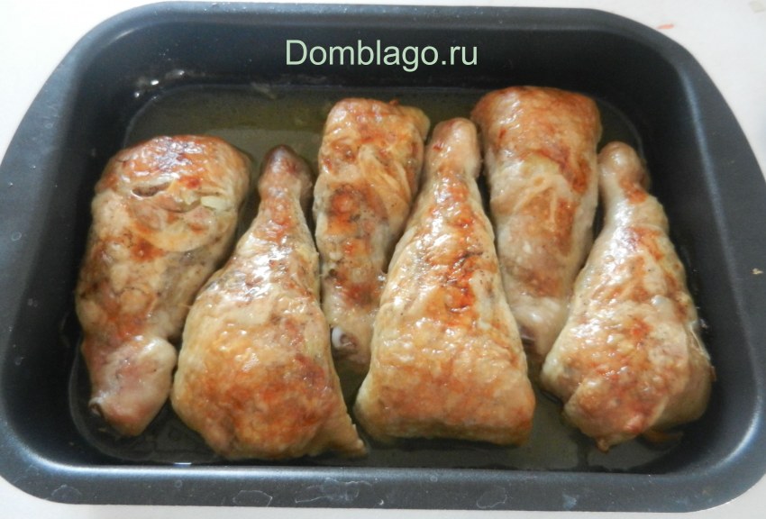 Окорочка с грибами