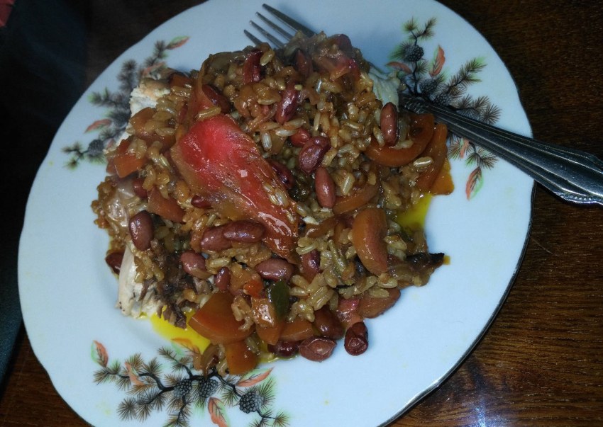 Рис с мясом в азиатском стиле