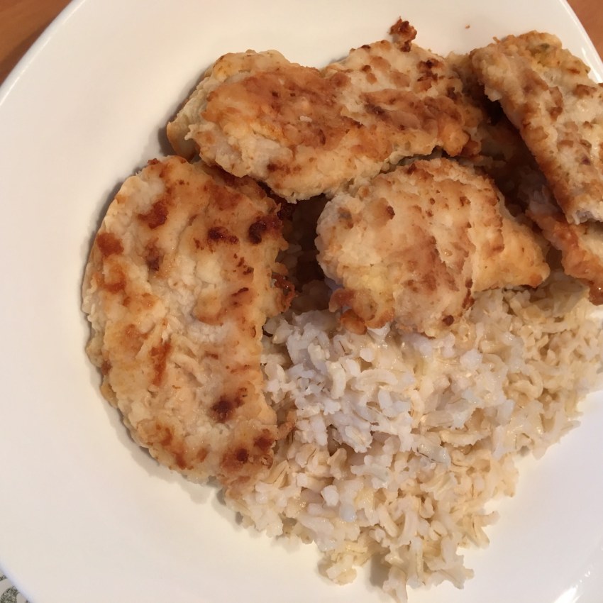 Куриное филе с бурым рисом