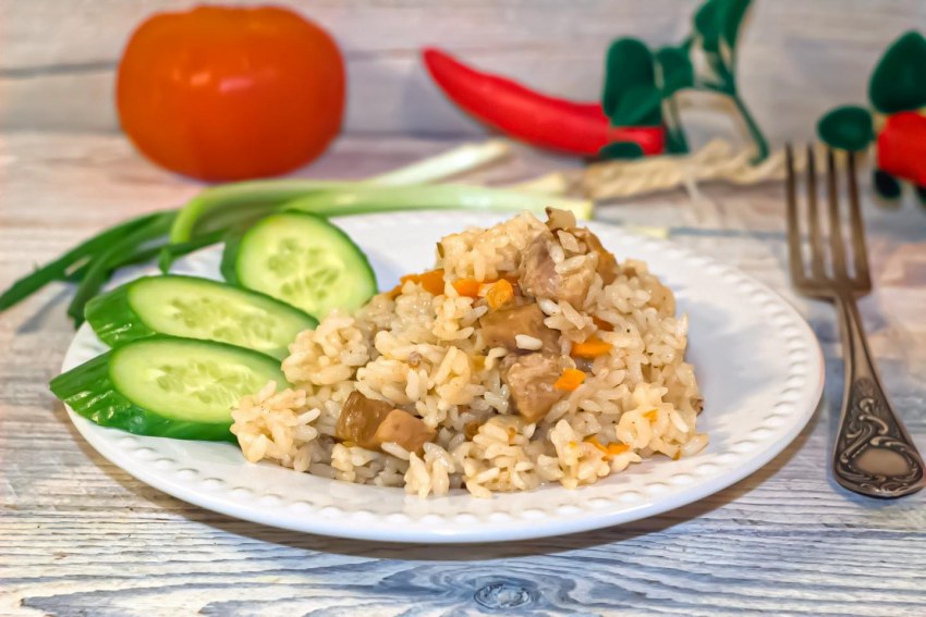 Рис с картошкой