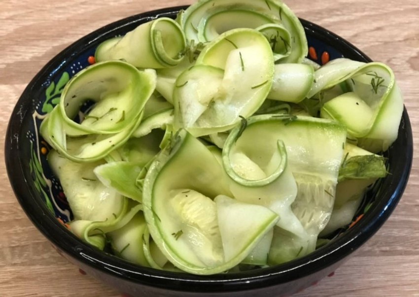 Кабачки зелёные квашеные