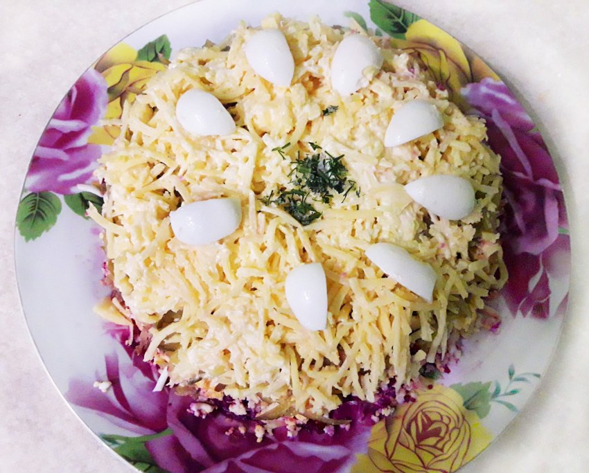 Салат из запеченной свеклы