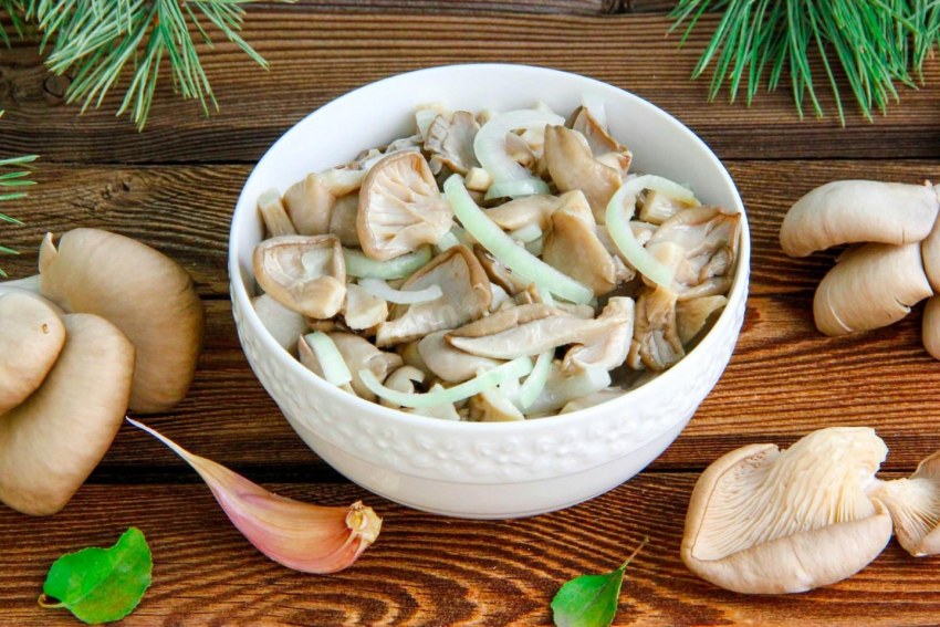 Яичница с грибами вешенками рецепт