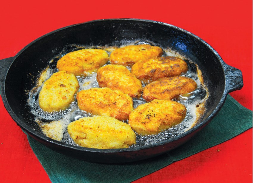 Картофельно луковая котлета