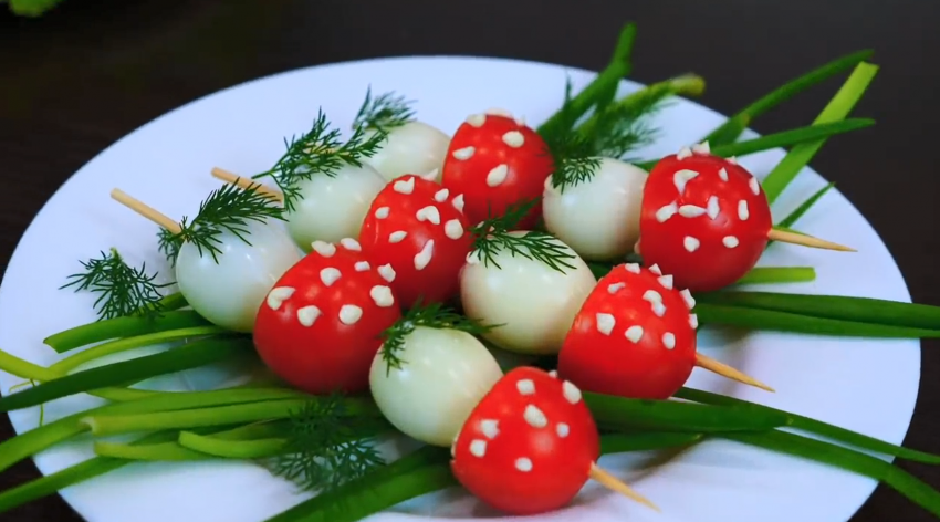 Украшения из перепелиных яиц