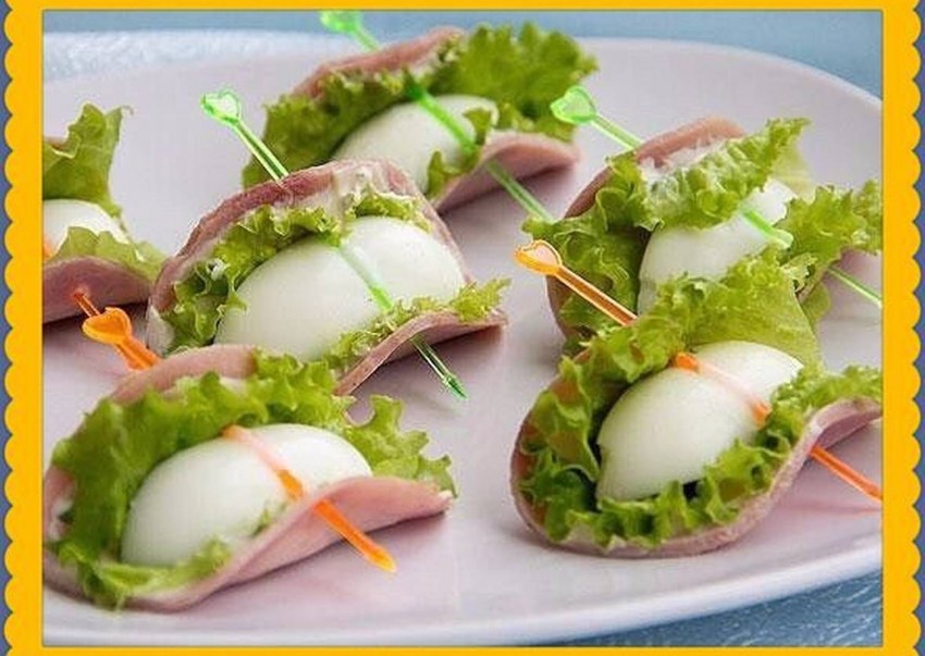 Закуска с яйцом