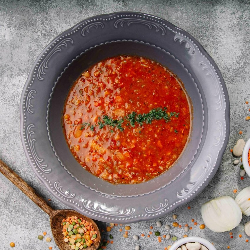 Чечевица с овощами