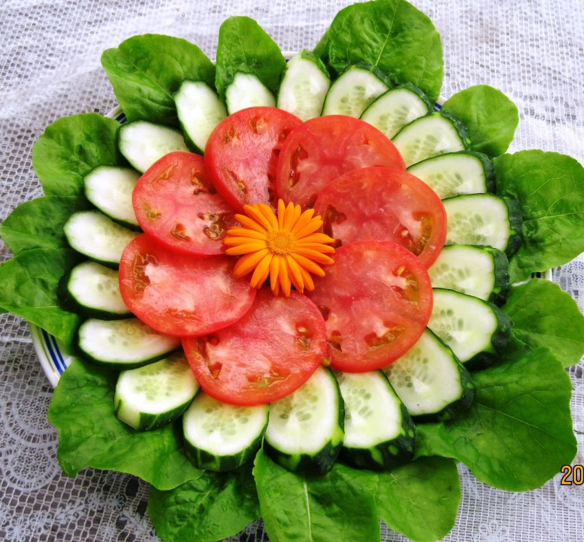 Красивые нарезки из овощей