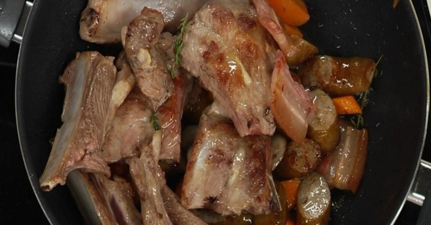 Бараньи ребрышки в казане