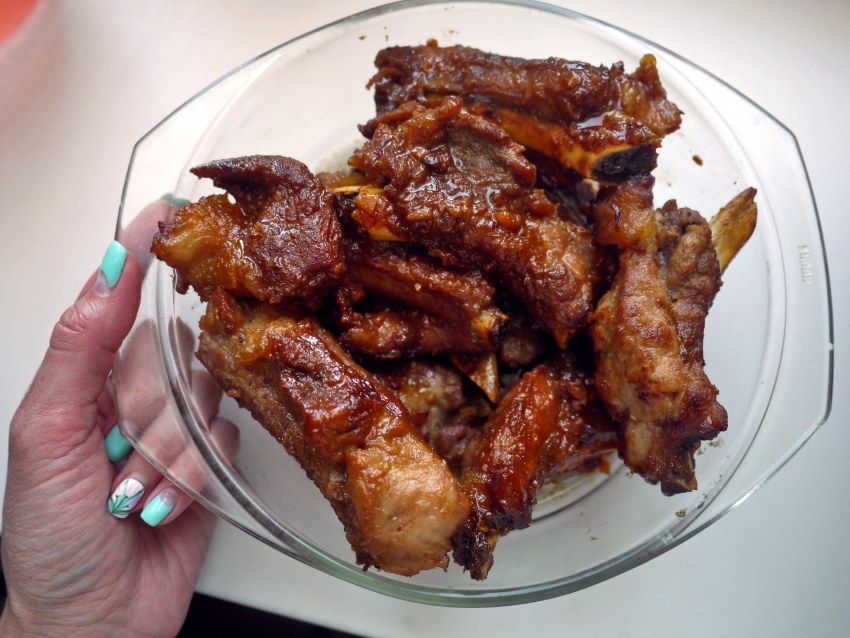 Ребрышки с овощами