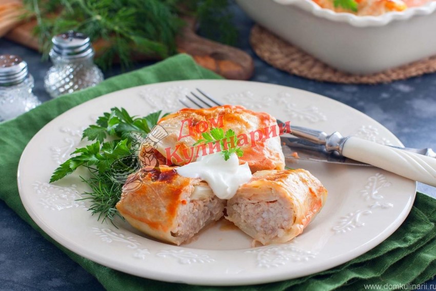 Ленивые голубцы с капустой рисом в духовке