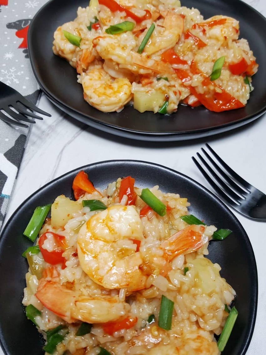 Жареный рис с морепродуктами