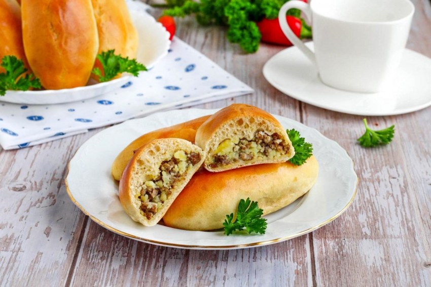 Запеканка с тыквой и фаршем