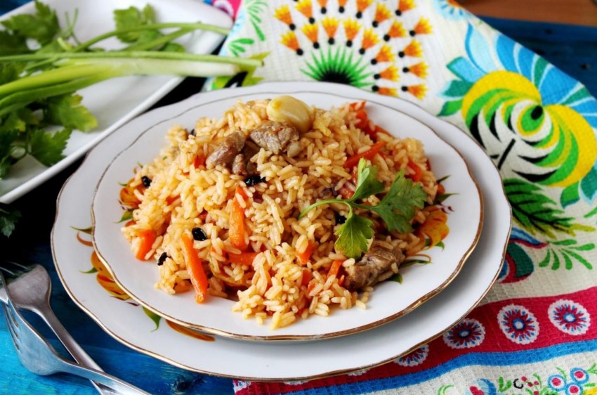 Узбекский плов с курицей
