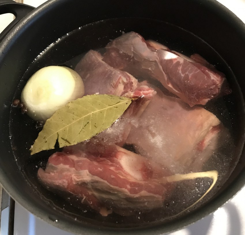 Башкирский бешбармак с бульоном