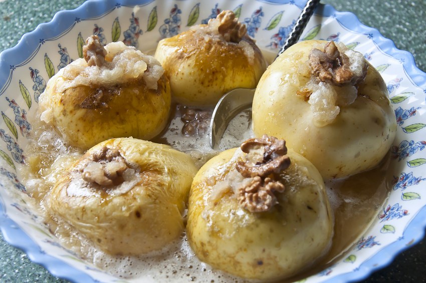 Яблоки запеченные с творогом