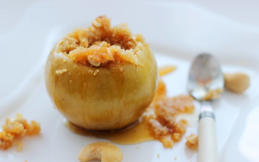 Яблоки фаршированные мясом