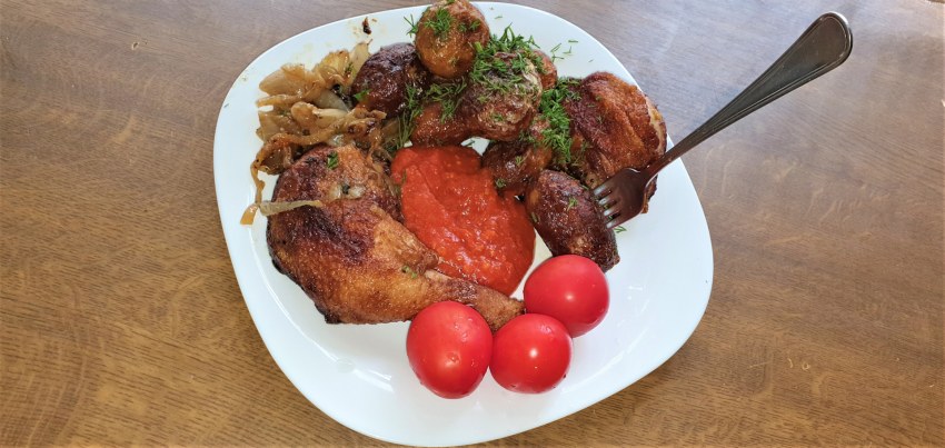 Картошка с мясом в казане