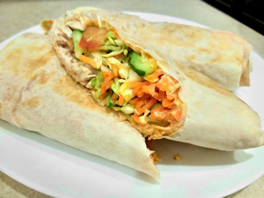 Домашняя шаурма в лаваше с курицей пошаговый