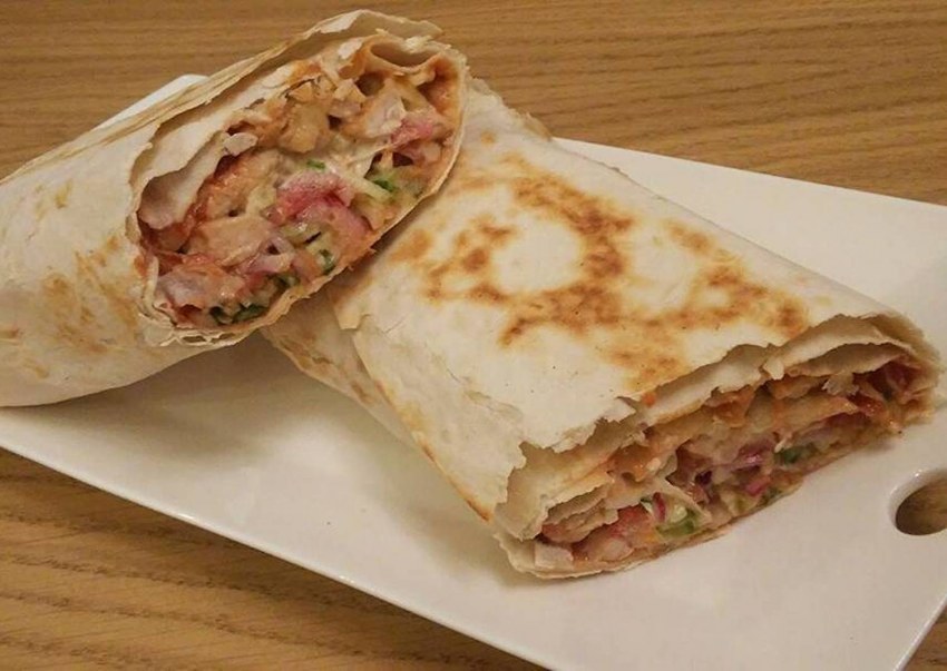 Шаурма домашняя с курицей