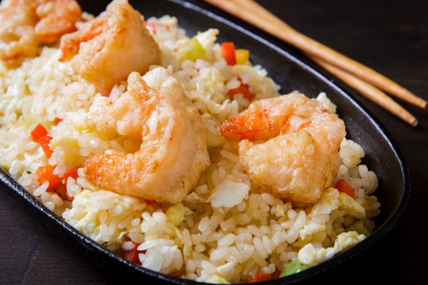 Shrimp frying Rice