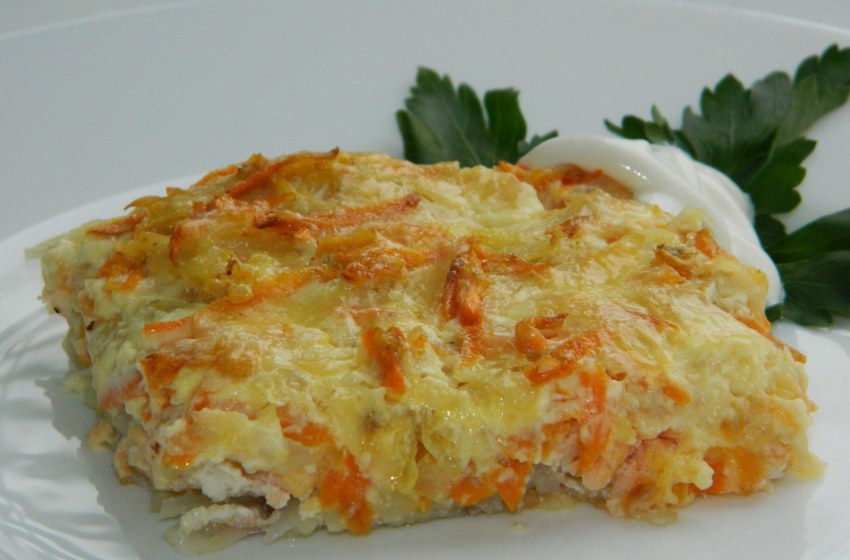 Запеканка картофельная с овощами
