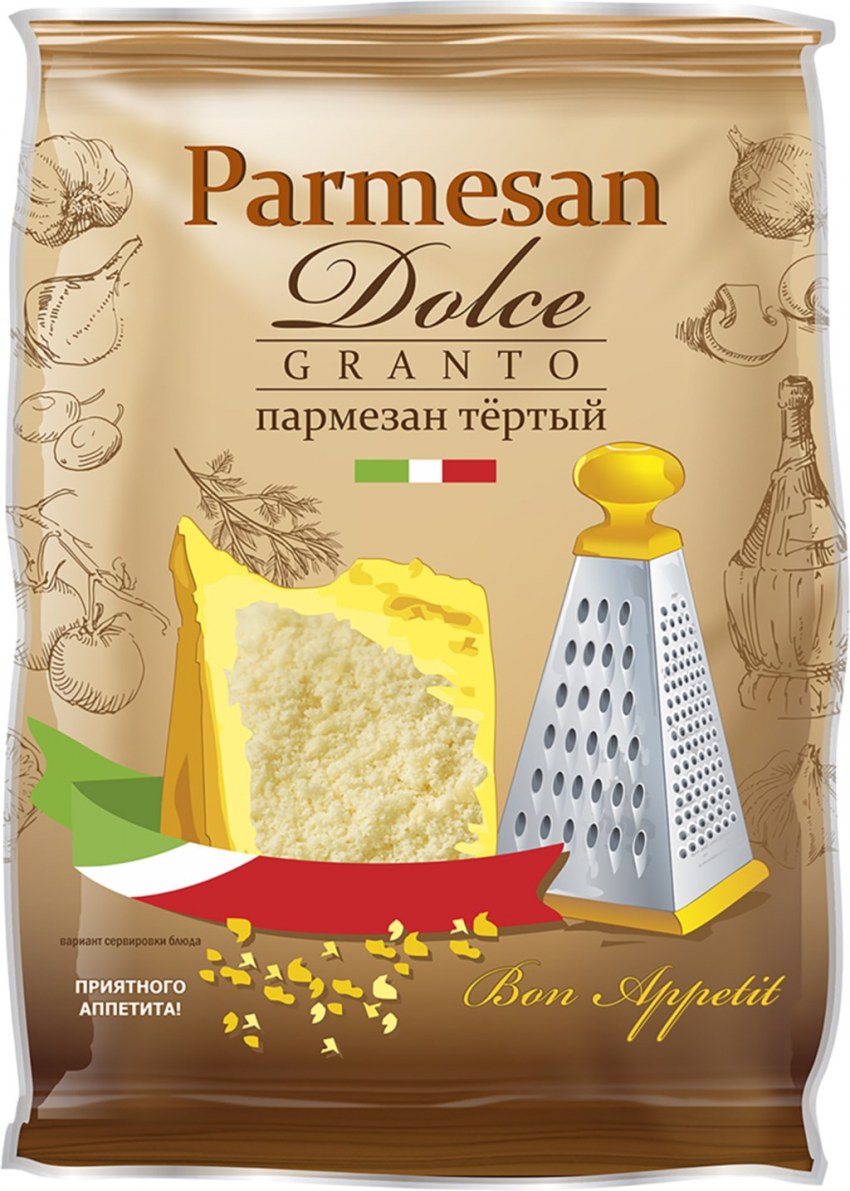 Сыр Dolce 150г Granto пармезан тертый 40%