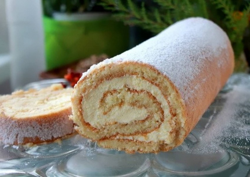 Рулет с кремом