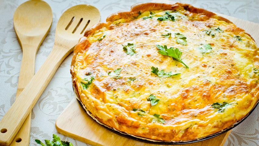 Картофельный КИШ С грибами