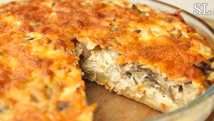 Картофельный гратен с курицей