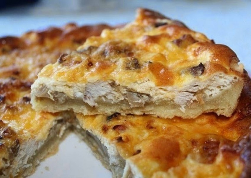 Пирог с куриным фаршем