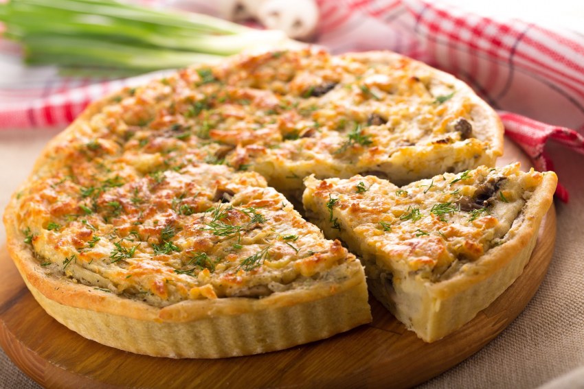 Пирог с куриным филе