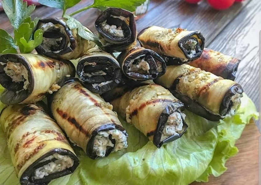 Рулетики из баклажанов 150гр