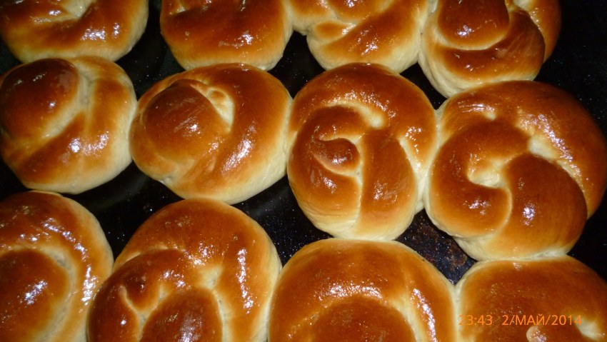 Булочки с творогом