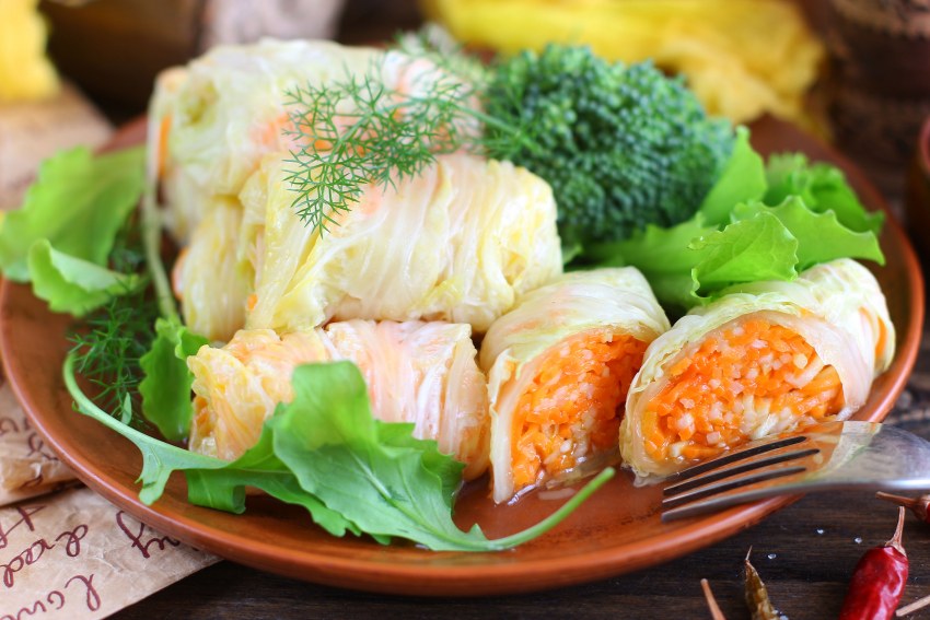 Куриный рулет с корейской морковкой